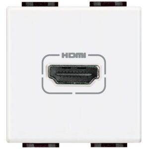 Priza HDMI 2 module Living Light Bticino N4284, alb