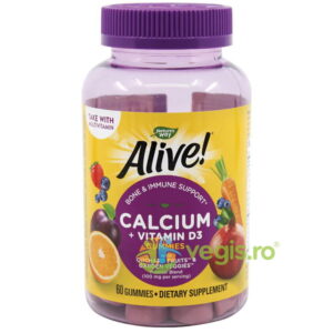 Alive Calcium+ D3 Gummies 60 jeleuri Secom,