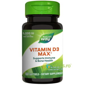 Vitamina D3 Max 5000IU 60cps moi Secom,