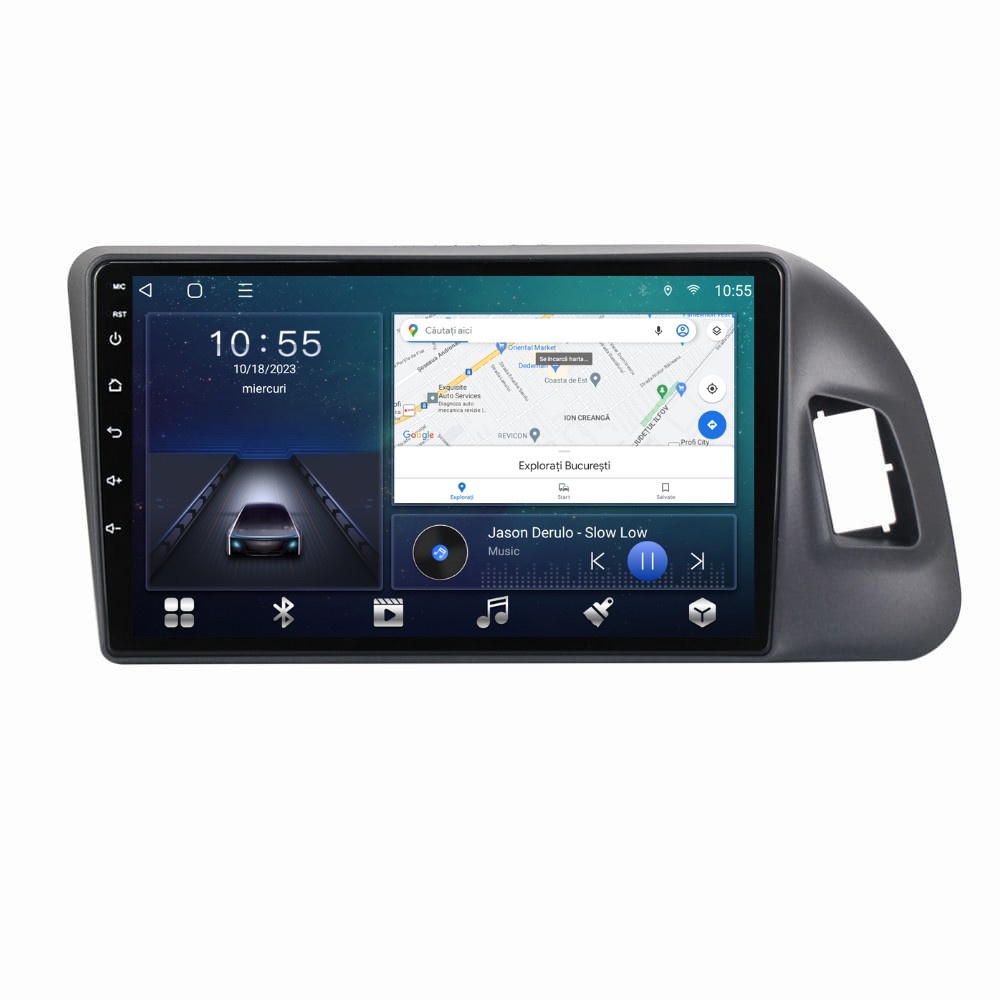 Navigatie dedicata cu Android Audi Q5 (8R) 2008 - 2017, 2GB RAM, Radio GPS Dual Zone, Display HD QLED 9" Touchscreen, Internet Wi-Fi si slot SIM 4G, Bluetooth, MirrorLink, USB