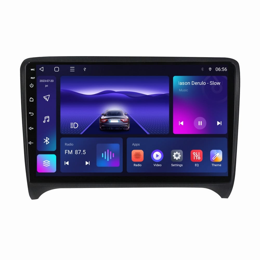 Navigatie dedicata cu Android Audi TT 2006 - 2015, 3GB RAM, Radio GPS Dual Zone, Display HD QLED 9" Touchscreen, Internet Wi-Fi si slot SIM 4G, Bluetooth, MirrorLink, USB