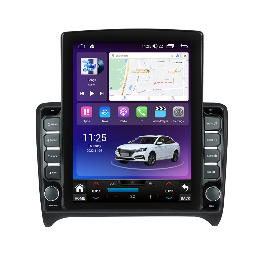 Navigatie dedicata cu Android Audi TT 2006 - 2015, 8GB RAM, Radio GPS Dual Zone, Touchscreen IPS 9.7" HD tip Tesla, Internet Wi-Fi si slot SIM 4G, Bluetooth, MirrorLink, USB