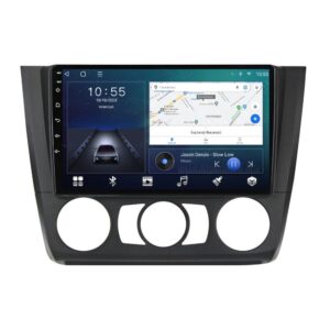 Navigatie dedicata cu Android BMW Seria 1 (E81 / E87) 2007 - 2013, clima manuala, 2GB RAM, Radio GPS Dual Zone, Display HD QLED 9" Touchscreen, Internet Wi-Fi si slot SIM 4G, Bluetooth, MirrorLink, USB