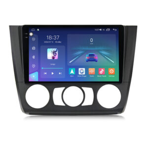 Navigatie dedicata cu Android BMW Seria 1 (E81 / E87) 2007 - 2013, clima manuala, 8GB RAM, Radio GPS Dual Zone, Display 2K QLED 9.5" Touchscreen, Internet Wi-Fi si slot SIM 4G, Bluetooth, MirrorLink, USB