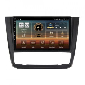 Navigatie dedicata cu Android BMW Seria 1 (E81 / E87) 2007 - 2013, clima automata, 8GB RAM, Radio GPS Dual Zone, Display HD QLED 9" Touchscreen, Internet Wi-Fi si slot SIM 4G, Bluetooth, MirrorLink, USB