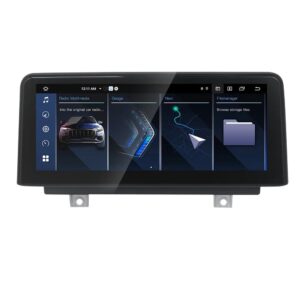 Navigatie dedicata cu Android BMW Seria 1 (F20 / F21) 2013 - 2016 cu navigatie NBT, 6GB RAM, Radio GPS Dual Zone, Display QLED 12.3" Touchscreen, Internet Wi-Fi si slot SIM 4G, Bluetooth, MirrorLink, USB