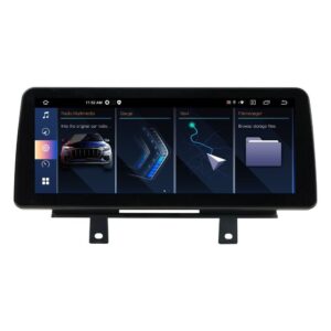 Navigatie dedicata cu Android BMW Seria 1 (F20 / F21) 2016 - 2019 cu navigatie NBT EVO, 6GB RAM, Radio GPS Dual Zone, Display QLED 12.3" Touchscreen, Internet Wi-Fi si slot SIM 4G, Bluetooth, MirrorLink, USB