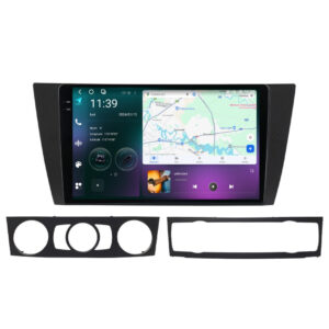 Navigatie dedicata cu Android BMW Seria 3 (E90) 2004 - 2013, 12GB RAM, Radio GPS Dual Zone, Display 2K QLED 9.5" Touchscreen, Internet Wi-Fi si slot SIM 4G, Bluetooth, MirrorLink, USB