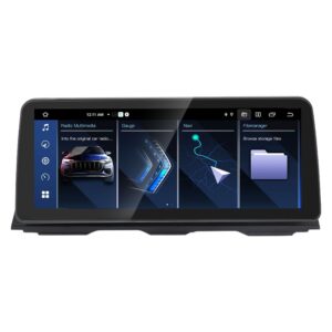 Navigatie dedicata cu Android BMW Seria 5 (F10) 2012 - 2016 cu navigatie NBT, 6GB RAM, Radio GPS Dual Zone, Display QLED 12.3" Touchscreen, Internet Wi-Fi si slot SIM 4G, Bluetooth, MirrorLink, USB