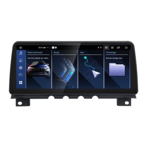 Navigatie dedicata cu Android BMW Seria 7 (F01) 2012 - 2015 cu navigatie NBT, 6GB RAM, Radio GPS Dual Zone, Display QLED 12.3" Touchscreen, Internet Wi-Fi si slot SIM 4G, Bluetooth, MirrorLink, USB