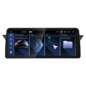 Navigatie dedicata cu Android BMW X1 (E84) 2009 - 2015 fara navigatie originala, 6GB RAM, Radio GPS Dual Zone, Display QLED 12.3" Touchscreen, Internet Wi-Fi si slot SIM 4G, Bluetooth, MirrorLink, USB