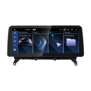 Navigatie dedicata cu Android BMW X3 (F25) 2010 - 2013 cu navigatie CIC, 6GB RAM, Radio GPS Dual Zone, Display QLED 12.3" Touchscreen, Internet Wi-Fi si slot SIM 4G, Bluetooth, MirrorLink, USB