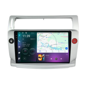 Navigatie dedicata cu Android Citroen C4 I 2004 - 2009, 12GB RAM, Radio GPS Dual Zone, Display 2K QLED 9.5" Touchscreen, Internet Wi-Fi si slot SIM 4G, Bluetooth, MirrorLink, USB
