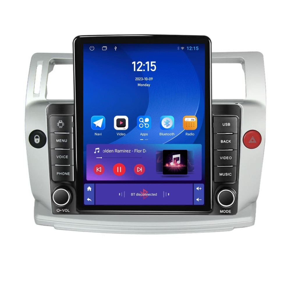 Navigatie dedicata cu Android Citroen C4 I 2004 - 2009, 1GB RAM, Radio GPS Dual Zone, Touchscreen IPS 9.7" HD tip Tesla, Internet Wi-Fi, Bluetooth, MirrorLink, USB