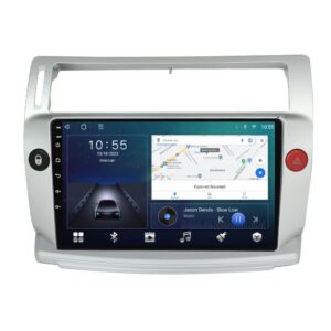 Navigatie dedicata cu Android Citroen C4 I 2004 - 2009, 2GB RAM, Radio GPS Dual Zone, Display HD QLED 9" Touchscreen, Internet Wi-Fi si slot SIM 4G, Bluetooth, MirrorLink, USB