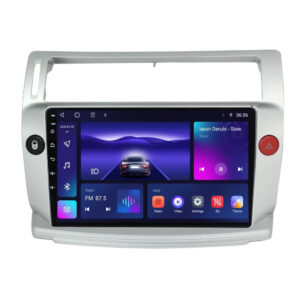 Navigatie dedicata cu Android Citroen C4 I 2004 - 2009, 3GB RAM, Radio GPS Dual Zone, Display HD QLED 9" Touchscreen, Internet Wi-Fi si slot SIM 4G, Bluetooth, MirrorLink, USB