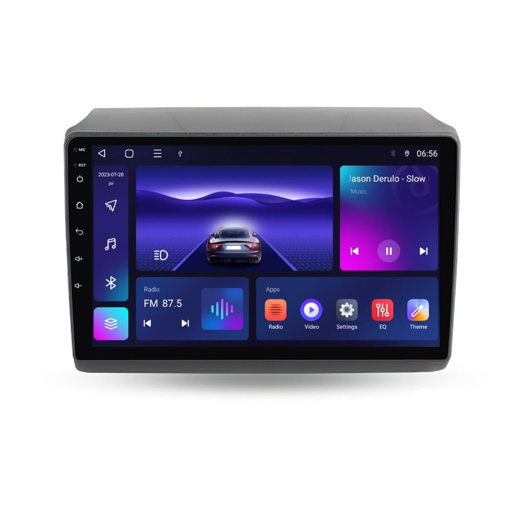 Navigatie dedicata cu Android Citroen Jumper dupa 2006 cu navigatie originala, 3GB RAM, Radio GPS Dual Zone, Display HD QLED 9" Touchscreen, Internet Wi-Fi si slot SIM 4G, Bluetooth, MirrorLink, USB