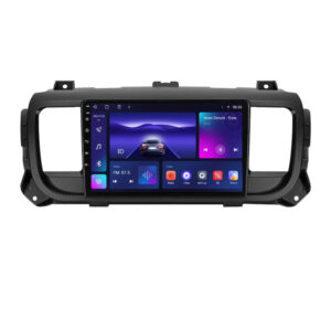 Navigatie dedicata cu Android Citroen Jumpy dupa 2016, 3GB RAM, Radio GPS Dual Zone, Display HD QLED 9" Touchscreen, Internet Wi-Fi si slot SIM 4G, Bluetooth, MirrorLink, USB