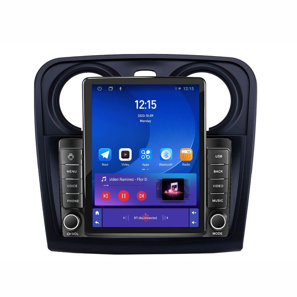 Navigatie dedicata cu Android Dacia Logan II 2012 - 2020, 1GB RAM, Radio GPS Dual Zone, Touchscreen IPS 9.7" HD tip Tesla, Internet Wi-Fi, Bluetooth, MirrorLink, USB