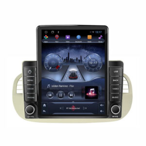 Navigatie dedicata cu Android Fiat 500 2007 - 2015, gri, 2GB RAM, Radio GPS Dual Zone, Touchscreen IPS 9.7" HD tip Tesla, Internet Wi-Fi, Bluetooth, MirrorLink, USB