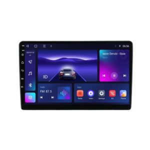 Navigatie dedicata cu Android Fiat Panda 2003 - 2012, 3GB RAM, Radio GPS Dual Zone, Display HD QLED 9" Touchscreen, Internet Wi-Fi si slot SIM 4G, Bluetooth, MirrorLink, USB