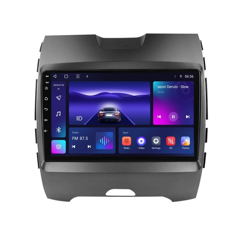 Navigatie dedicata cu Android Ford Edge 2016 - 2021, 3GB RAM, Radio GPS Dual Zone, Display HD QLED 9" Touchscreen, Internet Wi-Fi si slot SIM 4G, Bluetooth, MirrorLink, USB