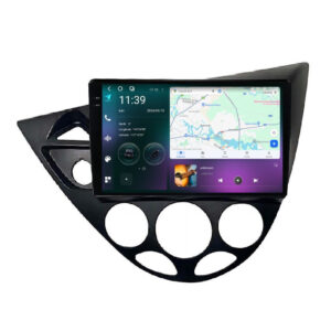 Navigatie dedicata cu Android Ford Focus I 1998 - 2005, 12GB RAM, Radio GPS Dual Zone, Display 2K QLED 9.5" Touchscreen, Internet Wi-Fi si slot SIM 4G, Bluetooth, MirrorLink, USB