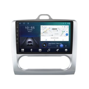 Navigatie dedicata cu Android Ford Focus II 2004 - 2011, clima automata, 2GB RAM, Radio GPS Dual Zone, Display HD QLED 9" Touchscreen, Internet Wi-Fi si slot SIM 4G, Bluetooth, MirrorLink, USB