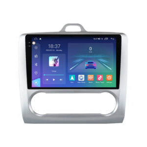 Navigatie dedicata cu Android Ford Focus II 2004 - 2011, clima automata, 4GB RAM, Radio GPS Dual Zone, Display 2K QLED 9.5" Touchscreen, Internet Wi-Fi si slot SIM 4G, Bluetooth, MirrorLink, USB