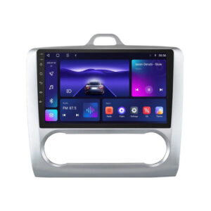 Navigatie dedicata cu Android Ford Focus II 2004 - 2011, clima automata, 3GB RAM, Radio GPS Dual Zone, Display HD QLED 9" Touchscreen, Internet Wi-Fi si slot SIM 4G, Bluetooth, MirrorLink, USB