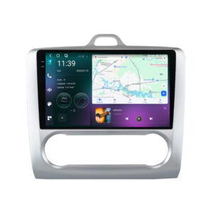 Navigatie dedicata cu Android Ford Focus II 2004 - 2011, clima automata, 12GB RAM, Radio GPS Dual Zone, Display 2K QLED 9.5" Touchscreen, Internet Wi-Fi si slot SIM 4G, Bluetooth, MirrorLink, USB