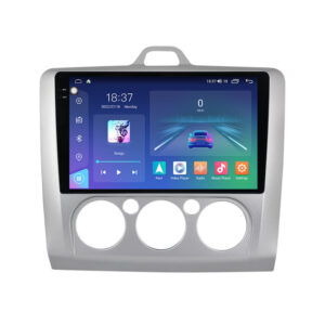 Navigatie dedicata cu Android Ford Focus II 2004 - 2011, clima manuala, 8GB RAM, Radio GPS Dual Zone, Display 2K QLED 9.5" Touchscreen, Internet Wi-Fi si slot SIM 4G, Bluetooth, MirrorLink, USB