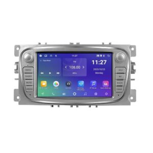 Navigatie dedicata cu Android Ford Focus II 2007 - 2011, gri, 2GB RAM, Radio GPS Dual Zone, Display HD 7" Touchscreen, Internet Wi-Fi, Bluetooth, MirrorLink, USB