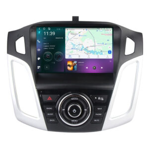 Navigatie dedicata cu Android Ford Focus III 2011 - 2018, 12GB RAM, Radio GPS Dual Zone, Display 2K QLED 9.5" Touchscreen, Internet Wi-Fi si slot SIM 4G, Bluetooth, MirrorLink, USB