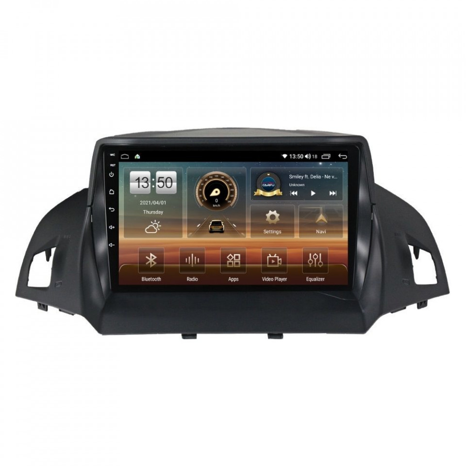 Navigatie dedicata cu Android Ford Kuga II 2012 - 2019, 4GB RAM, Radio GPS Dual Zone, Display HD QLED 9" Touchscreen, Internet Wi-Fi si slot SIM 4G, Bluetooth, MirrorLink, USB