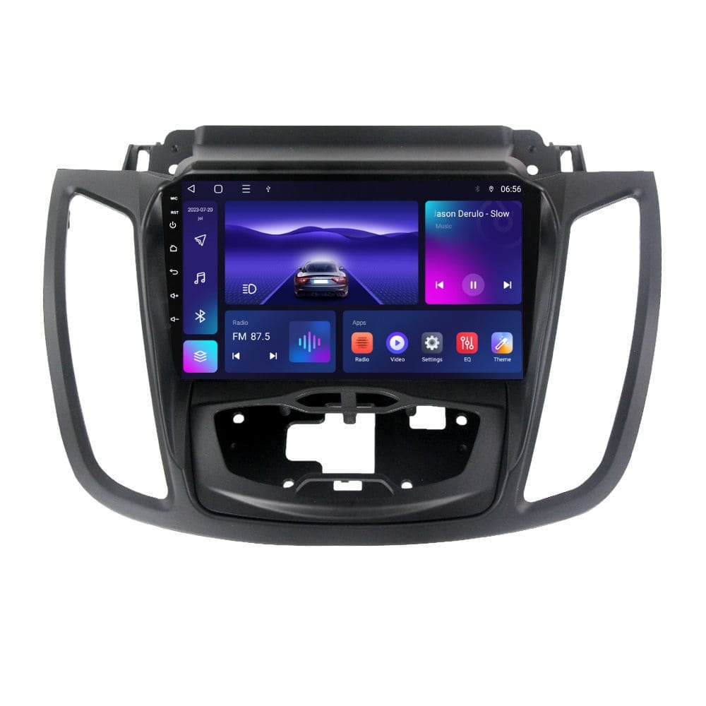 Navigatie dedicata cu Android Ford Kuga II 2012 - 2019 cu navigatie originala, 3GB RAM, Radio GPS Dual Zone, Display HD QLED 9" Touchscreen, Internet Wi-Fi si slot SIM 4G, Bluetooth, MirrorLink, USB
