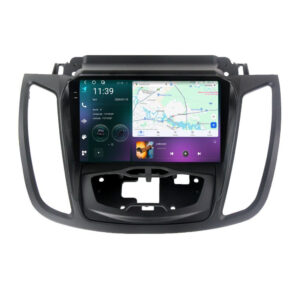 Navigatie dedicata cu Android Ford Kuga II 2012 - 2019 cu navigatie originala, 12GB RAM, Radio GPS Dual Zone, Display 2K QLED 9.5" Touchscreen, Internet Wi-Fi si slot SIM 4G, Bluetooth, MirrorLink, USB