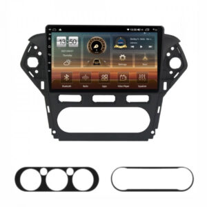 Navigatie dedicata cu Android Ford Mondeo IV 2011 - 2014 fara navigatie originala, 8GB RAM, Radio GPS Dual Zone, Display HD QLED 10" Touchscreen, Internet Wi-Fi si slot SIM 4G, Bluetooth, MirrorLink, USB