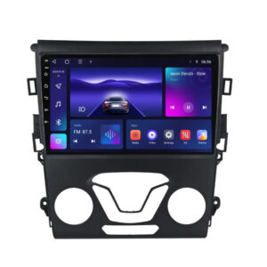 Navigatie dedicata cu Android Ford Mondeo V dupa 2014 fara navigatie originala, 3GB RAM, Radio GPS Dual Zone, Display HD QLED 9" Touchscreen, Internet Wi-Fi si slot SIM 4G, Bluetooth, MirrorLink, USB