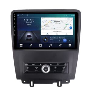 Navigatie dedicata cu Android Ford Mustang 2009 - 2014, 2GB RAM, Radio GPS Dual Zone, Display HD QLED 10" Touchscreen, Internet Wi-Fi si slot SIM 4G, Bluetooth, MirrorLink, USB