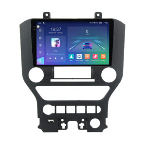 Navigatie dedicata cu Android Ford Mustang 2014 - 2021 cu navigatie originala, 4GB RAM, Radio GPS Dual Zone, Display 2K QLED 9.5" Touchscreen, Internet Wi-Fi si slot SIM 4G, Bluetooth, MirrorLink, USB
