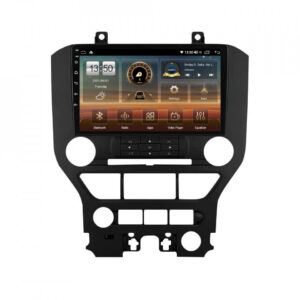 Navigatie dedicata cu Android Ford Mustang 2014 - 2021 fara navigatie originala, 8GB RAM, Radio GPS Dual Zone, Display HD QLED 9" Touchscreen, Internet Wi-Fi si slot SIM 4G, Bluetooth, MirrorLink, USB