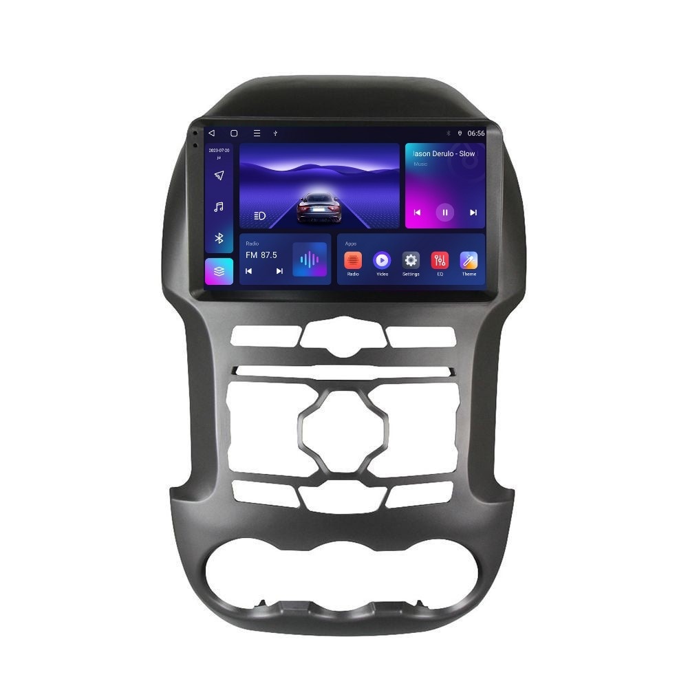 Navigatie dedicata cu Android Ford Ranger 2011 - 2015, 3GB RAM, Radio GPS Dual Zone, Display HD QLED 9" Touchscreen, Internet Wi-Fi si slot SIM 4G, Bluetooth, MirrorLink, USB