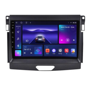 Navigatie dedicata cu Android Ford Ranger dupa 2015 fara navigatie originala, 3GB RAM, Radio GPS Dual Zone, Display HD QLED 9" Touchscreen, Internet Wi-Fi si slot SIM 4G, Bluetooth, MirrorLink, USB