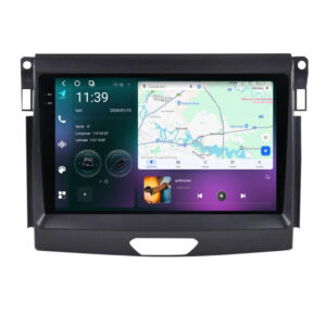 Navigatie dedicata cu Android Ford Ranger dupa 2015 fara navigatie originala, 12GB RAM, Radio GPS Dual Zone, Display 2K QLED 9.5" Touchscreen, Internet Wi-Fi si slot SIM 4G, Bluetooth, MirrorLink, USB