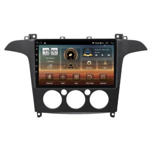 Navigatie dedicata cu Android Ford S-Max I / Galaxy II 2006 - 2015, clima manuala, 4GB RAM, Radio GPS Dual Zone, Display HD QLED 9" Touchscreen, Internet Wi-Fi si slot SIM 4G, Bluetooth, MirrorLink, USB