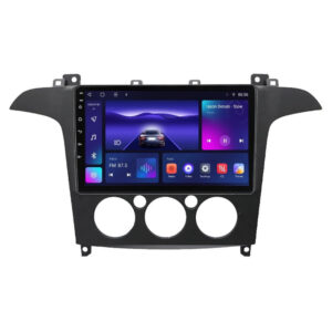 Navigatie dedicata cu Android Ford S-Max I / Galaxy II 2006 - 2015, clima manuala, 3GB RAM, Radio GPS Dual Zone, Display HD QLED 9" Touchscreen, Internet Wi-Fi si slot SIM 4G, Bluetooth, MirrorLink, USB