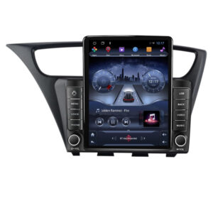 Navigatie dedicata cu Android Honda Civic IX Hatchback 2011 - 2015, 2GB RAM, Radio GPS Dual Zone, Touchscreen IPS 9.7" HD tip Tesla, Internet Wi-Fi, Bluetooth, MirrorLink, USB