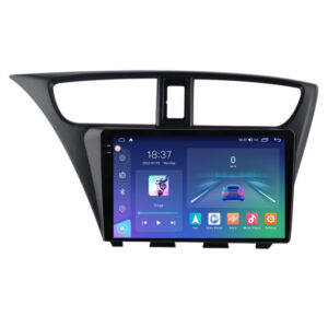 Navigatie dedicata cu Android Honda Civic IX Hatchback 2011 - 2015, 8GB RAM, Radio GPS Dual Zone, Display 2K QLED 9.5" Touchscreen, Internet Wi-Fi si slot SIM 4G, Bluetooth, MirrorLink, USB