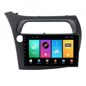 Navigatie dedicata cu Android Honda Civic VIII Hatchback 2006 - 2011, 2GB RAM, Radio GPS Dual Zone, Display HD IPS 9" Touchscreen, Internet Wi-Fi, Bluetooth, MirrorLink, USB
